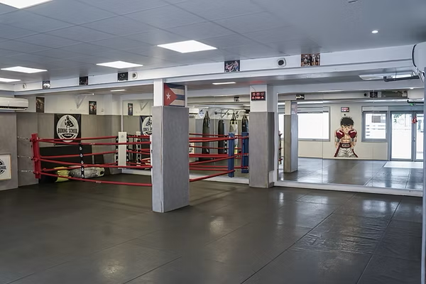 Intérieur de la salle Boxing School Paris